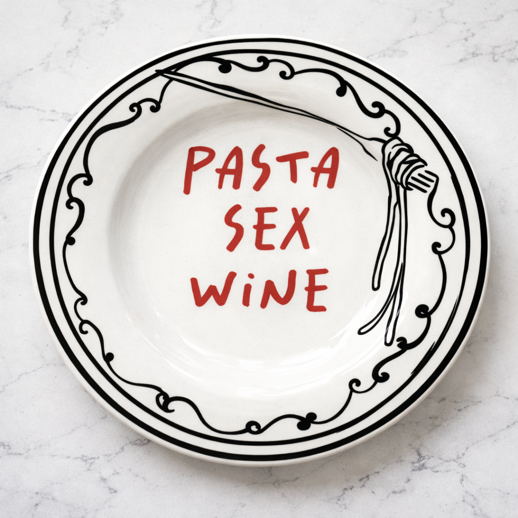 Pasta Sex Wine Dinner Bowl