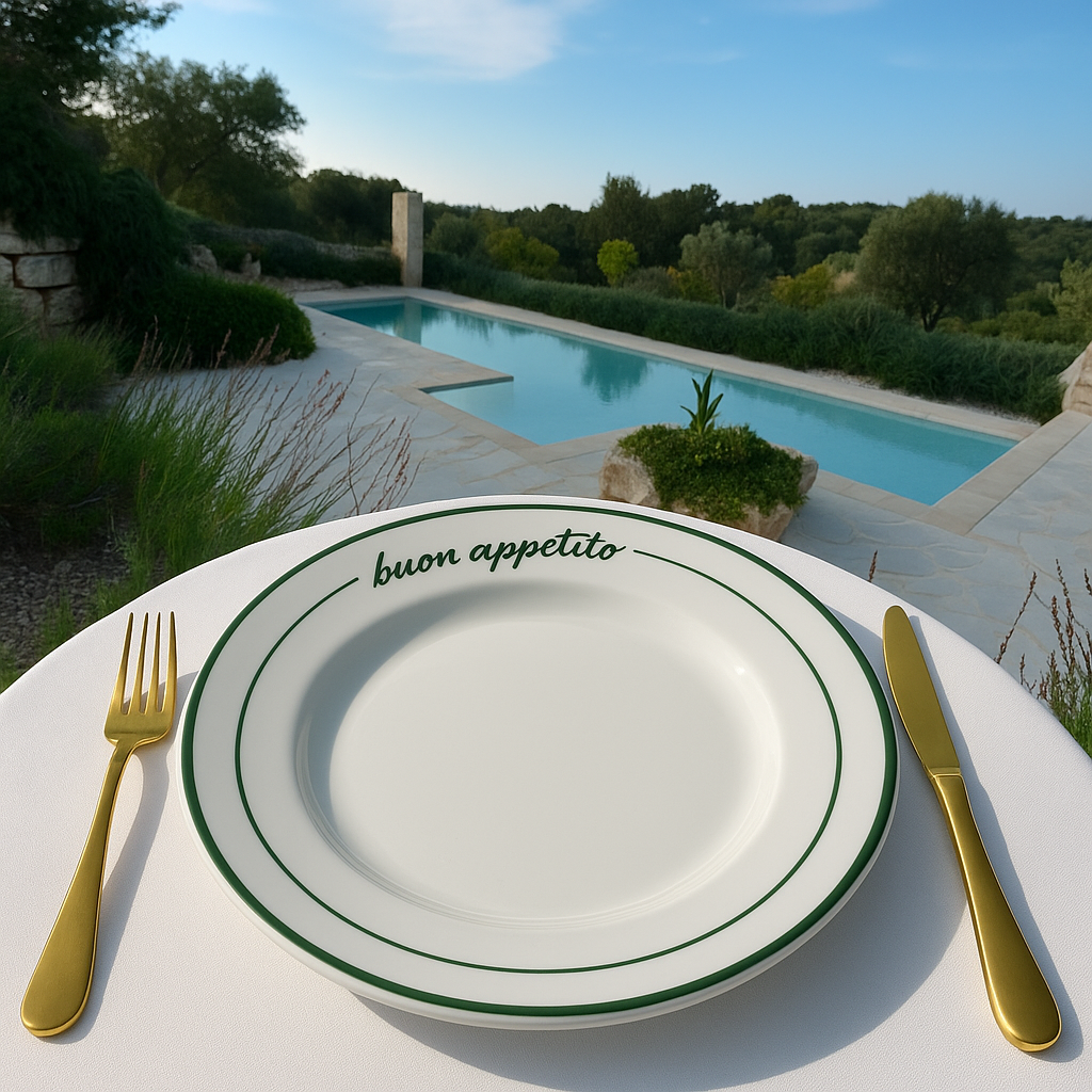 Buon Appetito Ceramic Dinner Plate