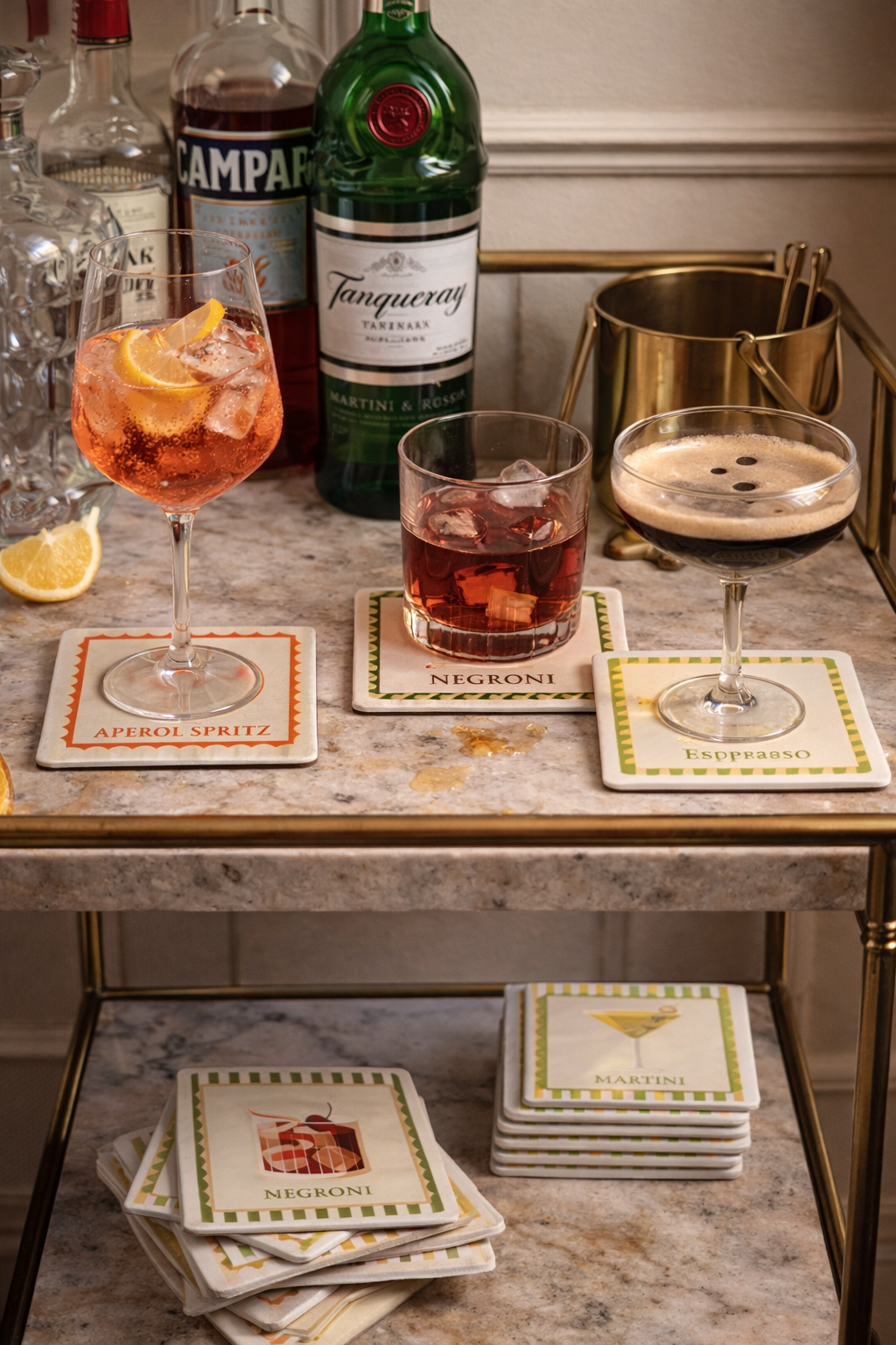 Aperitivo Ceramic Coasters (Set of 6)