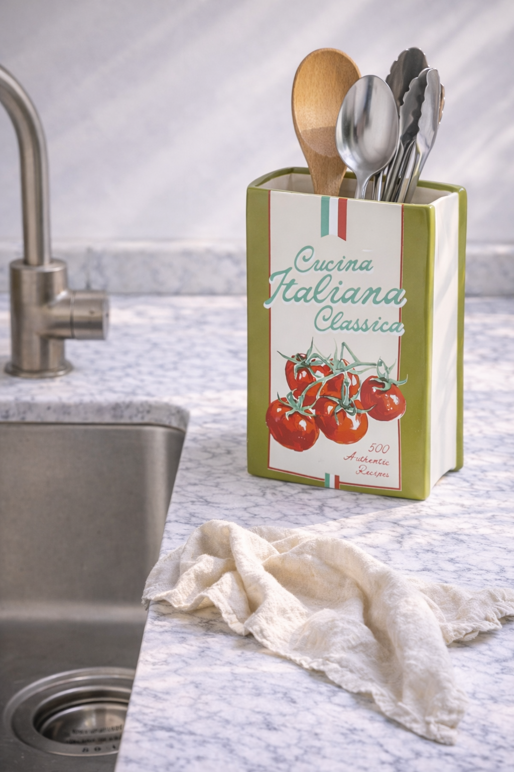 La Cucina Italiana Classica Ceramic Utensil Holder