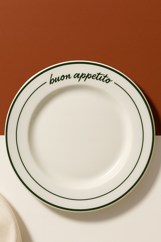 Buon Appetito Ceramic Dinner Plate