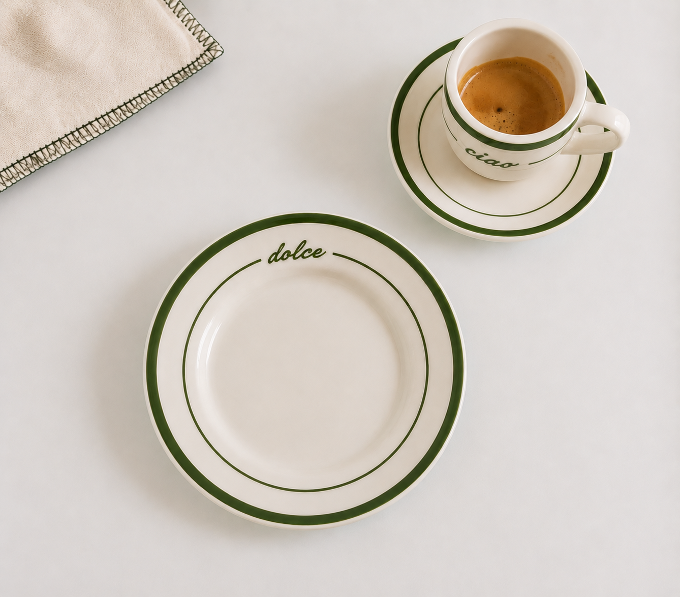 Italian Coffee Cups Espresso Cups Melbourne Cups with side plates