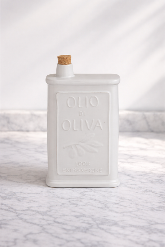 Olio Ceramic Oil Bottle - Bianco