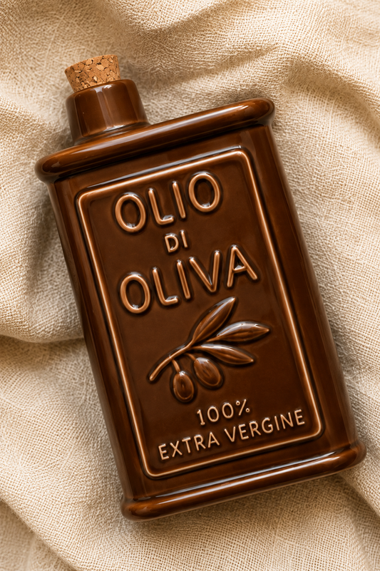 Brown Olive Oil Bottle