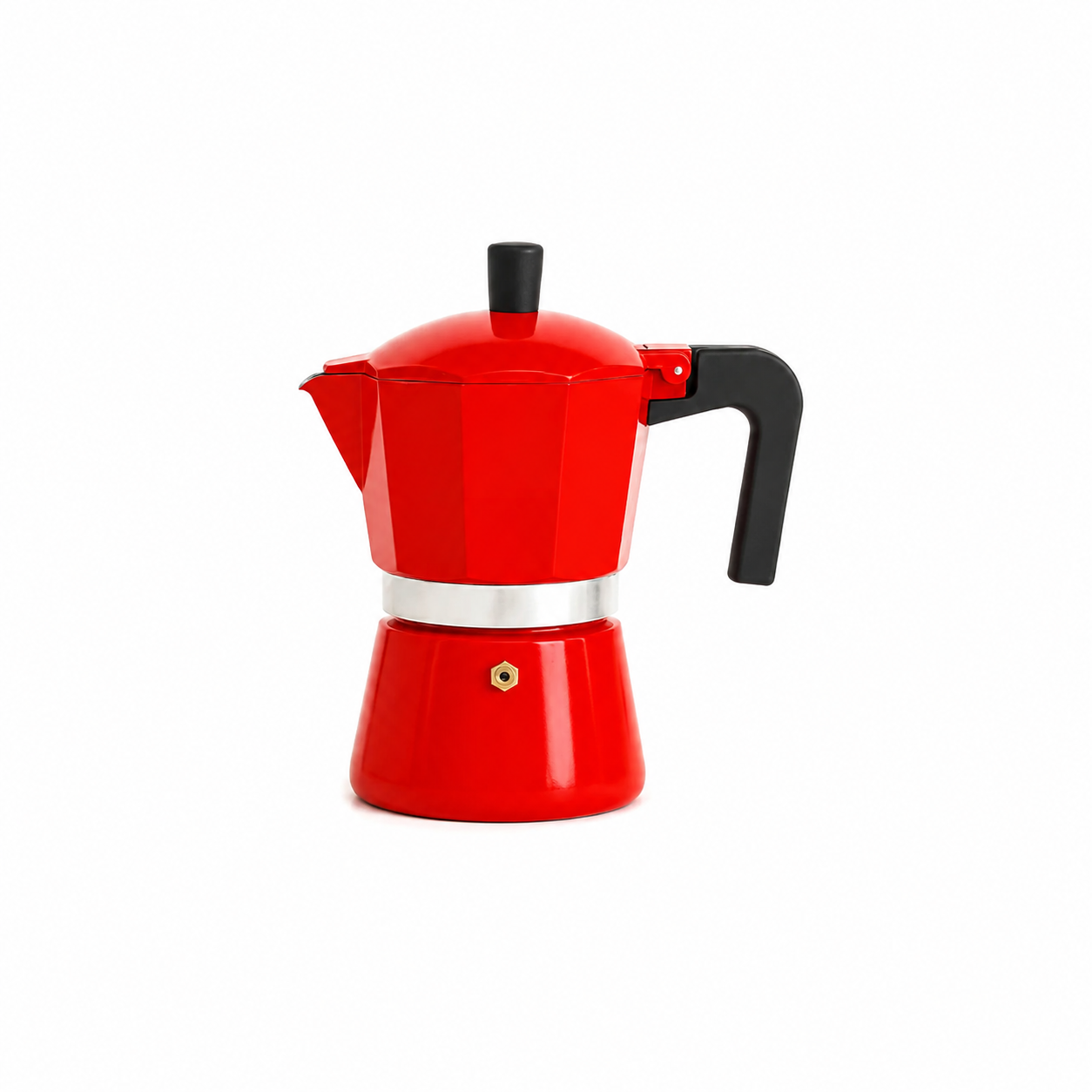 Red Percolator for Italian Kitchens. Melbourne red percolators for espresso caffeterias.